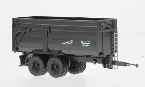 Herpa Krampe Big Body 650 Hinterkipper mit Silageaufsatz, schwarz, 1:87, Best