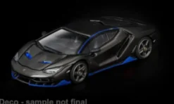 Pop Race Lamborghini Centenario, carbon/blau, 1:64, Discount