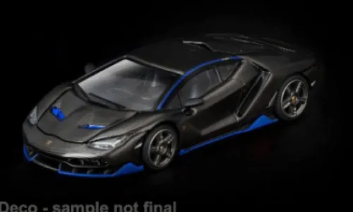 Pop Race Lamborghini Centenario, carbon/blau, 1:64, Discount