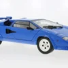 KK Scale Lamborghini Countach LP 5000S QV, blau, 1985, 1:12, Hot