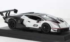 Bburago Lamborghini Essenza SCV12, weiss, Squadra Corse, #63, 1:24, Discount