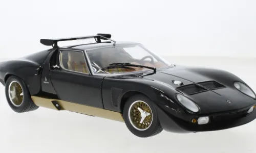Kyosho Lamborghini Miura SVR, schwarz/gold, 1:18, Discount