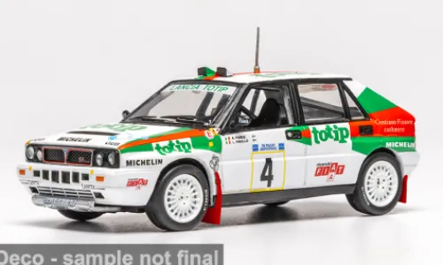 IXO Lancia Delta Integrale 16V, Rally Acropolis, 1989, #4, A.Fiorio/L.Pirollo, 1:43, Hot