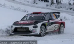 IXO Lancia Ypsilon Rally2 HF Integrale, Rallye Monte Carlo, 2026, #21, Y.Rossel/A.Dunand, 1:18,
