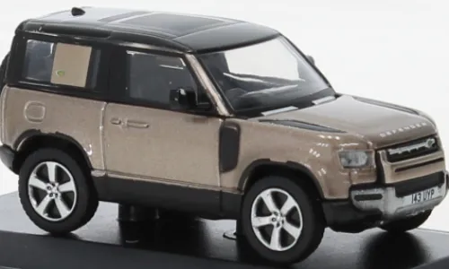 Oxford Land Rover Defender 90, dunkelbeige, 1:76, Best
