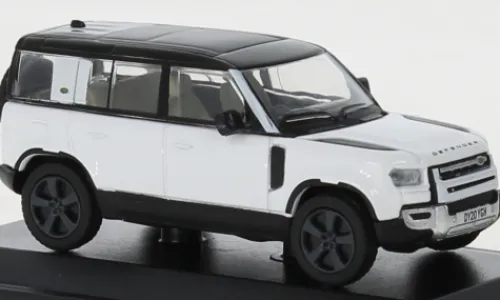 Oxford Land Rover Defender 110X, weiss/schwarz, 1:76, New