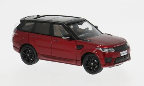 WhelArt Land Rover Range Rover Sport, rot/schwarz, 2005, 1:64,