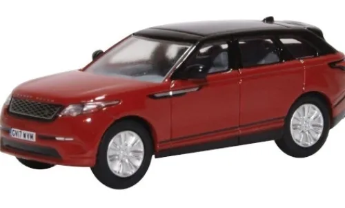 Oxford Land Rover Range Rover Velar, dunkelrot/schwarz, 1:76, Outlet