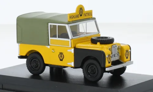 Oxford Land Rover Series I 88 Canvas, AA Highland Patrol, 1:43, Hot
