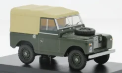 Oxford Land Rover Series II SWB Canvas, grün/beige, 1:43, New