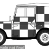 Oxford Land Rover Series I, weiss/schwarz, 1:43, Discount