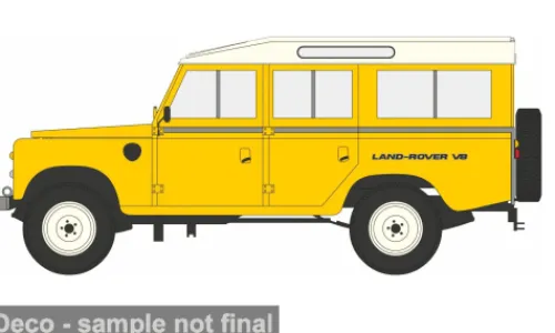 Oxford Land Rover Stage One V8, gelb, 1:76, New