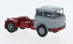 Brekina LIAZ 706 SZM, grau/dunkelrot, 1976, 1:87, New