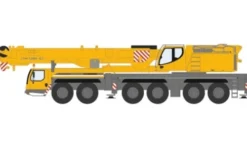 Oxford Liebherr LTM1350-6.1, gelb/grau, 1990, 1:76, Hot