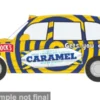 Oxford LTI TX4 Taxi, gelb, 1:76, Clearance