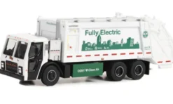 Greenlight Mack LR Electric Rear Loader Refuse Truck, weiss/Dekor, 2021, 1:64, Outlet