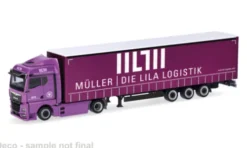 Herpa MAN eTGX GM, Müller - Die lila Logistik, 1:87, Hot