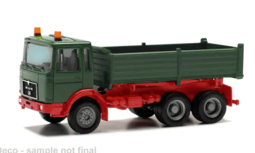 Herpa MAN F8, dunkelgrün/rot, 1:87, Hot
