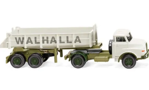 Wiking MAN Hinterkippersattelzug, 1969, Walhalla-Kalk, 1:87, Discount
