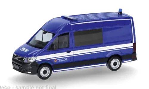 Herpa MAN TEG Halbbus HD, THW, 1:87, Clearance