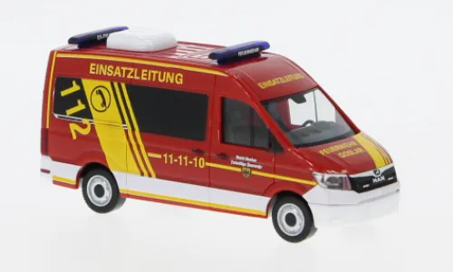 Herpa MAN TGE Bus HD, Feuerwehr Goslar / Einsatzleitung, 1:87,