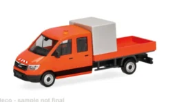 Herpa MAN TGE Doppelkabine, orange, 1:87, Hot