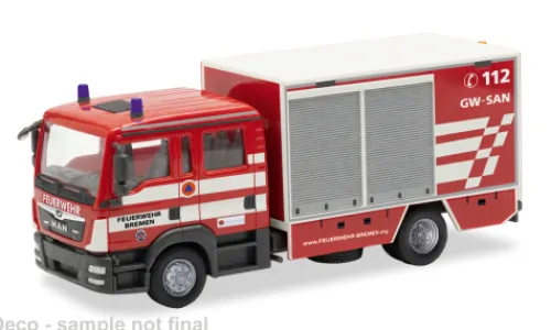 Herpa MAN TGL Euro6 GW-SAN, Feuerwehr Bremen, 1:87, Online
