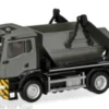 Herpa MAN TGS NN Meiller Absetzkipper AK12, dunkelgrau/gelb, 1:87, Hot