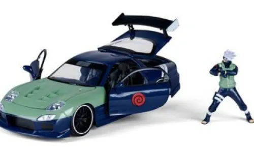 Jada Mazda RX-7, dunkelblau/oliv, 1993, 1:24, Discount
