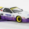 Tarmac Works Mazda RX-7 (FC3S) Pandem, weiss/lila, #66, 1:64, Outlet