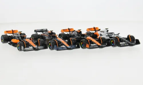 Bburago McLaren 4er Set: McLaren Formula 1, Formel 1, McLaren F1 Team, 1:43,