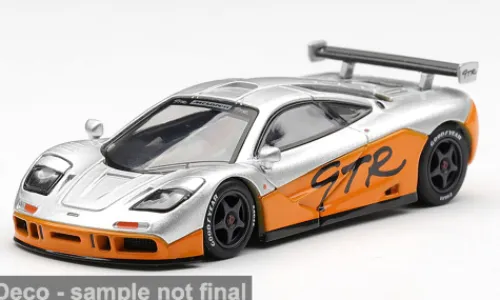 Mini GT McLaren F1 GTR, silber/orange, 1995, 1:64, Sale
