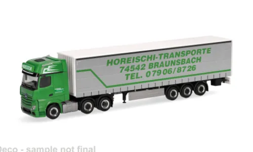 Herpa Mercedes Actros L Gigaspace, Horeischi Transporte, 1:87, New