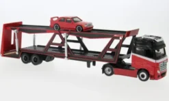 Maisto Mercedes Actros 1851, rot/schwarz, 1:64, Hot