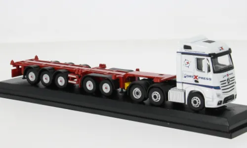 Oxford Mercedes Actros SSC D-Tec, weiss, Port Express, 1:76,