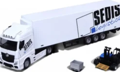 Bburago Mercedes Actros, weiss/Dekor, Sedis Logistics, 1:43,