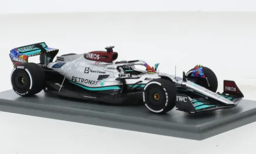 Spark Mercedes AMG W13 E Performance, Formel 1, GP Miami, 2022, Mercedes AMG Petronas Formula One Team, Petronas, #63, G.Russell, 1:43, Hot