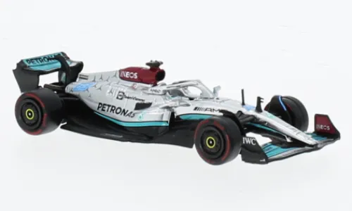 Tarmac Works Mercedes AMG W13 E Performance, Formel 1, GP Brasilien, 2022, Mercedes AMG Petronas Formula One Team, Petronas, #63, G.Russell, 1:64, Best