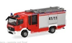 Herpa Military Mercedes Atego 13 Z-Cab, Bundeswehr/Feuerwehr, 1:87, Best