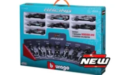 Bburago Mercedes 7 Car Set: W05 + W07 + W10 + W12 + W13 + W14 + W15, 1:43,
