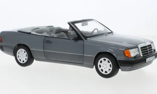I-Norev Mercedes 300 CE-24 Cabriolet (A124), grau, 1991, 1:18, Hot