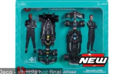 Bburago Mercedes 2er-Set: AMG Petronas F1 W14 E, 2023, L.Hamilton/G.Russell, 1:24, Outlet