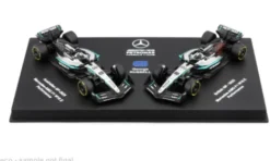Bburago Mercedes 2er Set: W16, Formel 1, 2025, Mercedes AMG Petronas F1 Team, #63, G.Russell, 1:64, Online