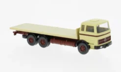 Wiking Mercedes Flachpritschen, beige/dunkelrot, 1963, 1:87, New
