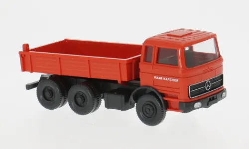 Wiking Mercedes Flachpritschenkipper, rot, 1963, 1:87,