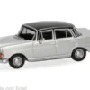 Herpa Mercedes 200 Heckflosse, silber/schwarz, 1:87, Outlet