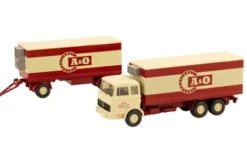 Wiking / PMS Mercedes 2232 Kühlkoffer-Lastzug, A&O Lebensmittel, 1:87, Hot