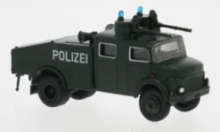 Brekina Mercedes LA 1113 Wasserwerfer, dunkelgrün, 1966, Polizei, 1:87, New
