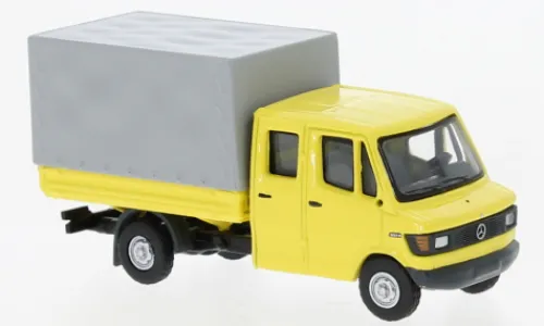 Brekina Mercedes L 307 D Doka, hellgelb, 1988, 1:87, Best