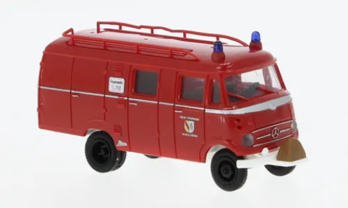 Brekina Mercedes LF 319 LF 8, 1956, Feuerwehr Gundelfingen, 1:87, Discount